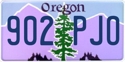 OR license plate 902PJO