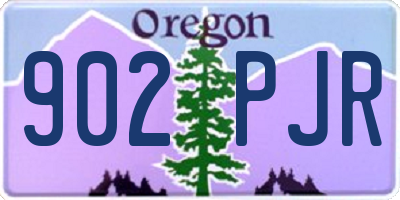 OR license plate 902PJR