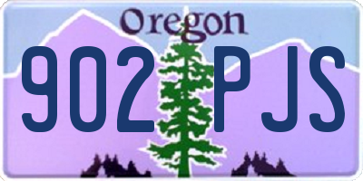 OR license plate 902PJS