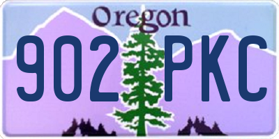 OR license plate 902PKC
