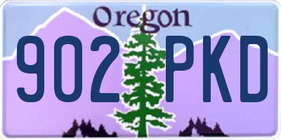 OR license plate 902PKD