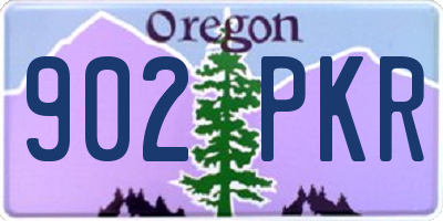 OR license plate 902PKR