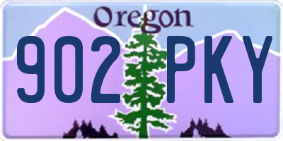 OR license plate 902PKY