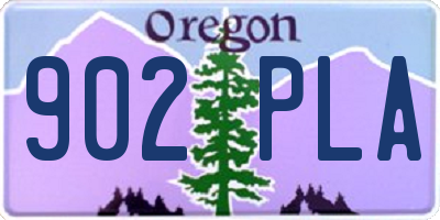 OR license plate 902PLA