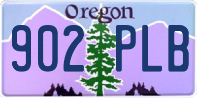 OR license plate 902PLB