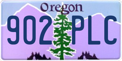 OR license plate 902PLC