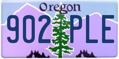 OR license plate 902PLE