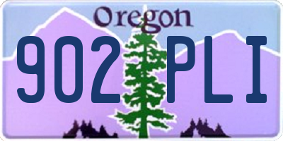OR license plate 902PLI