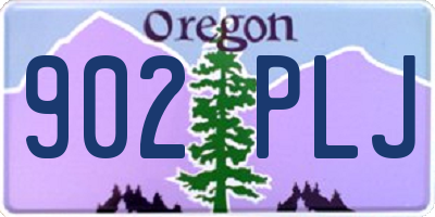 OR license plate 902PLJ