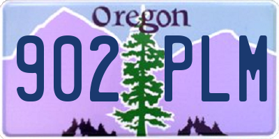 OR license plate 902PLM