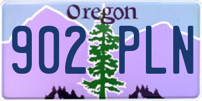 OR license plate 902PLN