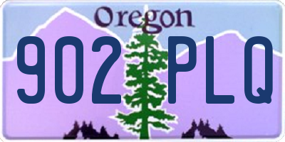 OR license plate 902PLQ
