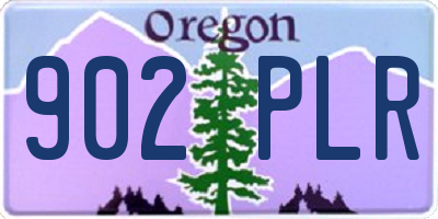 OR license plate 902PLR