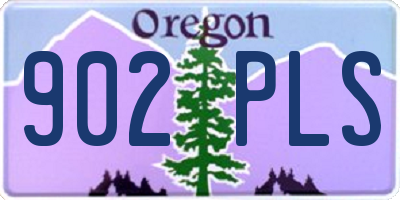 OR license plate 902PLS