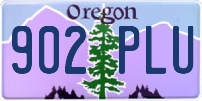OR license plate 902PLU