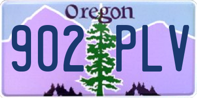 OR license plate 902PLV