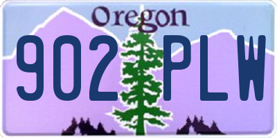 OR license plate 902PLW
