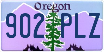 OR license plate 902PLZ