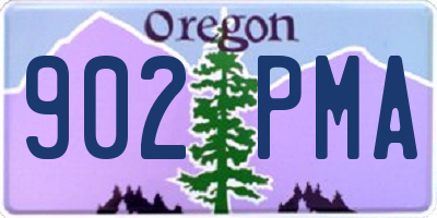 OR license plate 902PMA