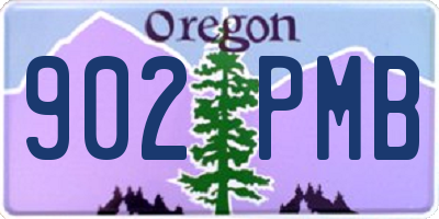 OR license plate 902PMB