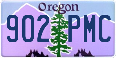 OR license plate 902PMC