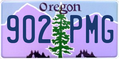 OR license plate 902PMG