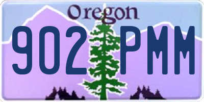 OR license plate 902PMM