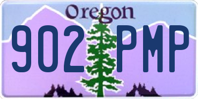 OR license plate 902PMP