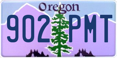 OR license plate 902PMT