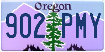 OR license plate 902PMY