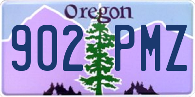 OR license plate 902PMZ