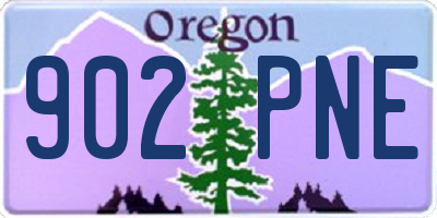 OR license plate 902PNE