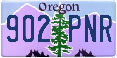 OR license plate 902PNR