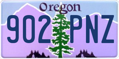 OR license plate 902PNZ