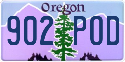 OR license plate 902POD