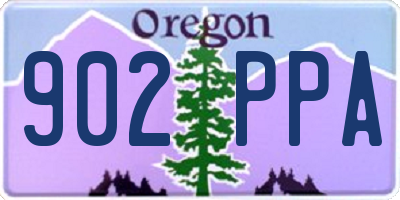 OR license plate 902PPA