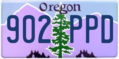 OR license plate 902PPD