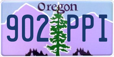OR license plate 902PPI