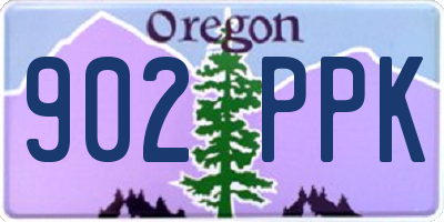 OR license plate 902PPK