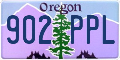 OR license plate 902PPL