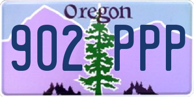 OR license plate 902PPP