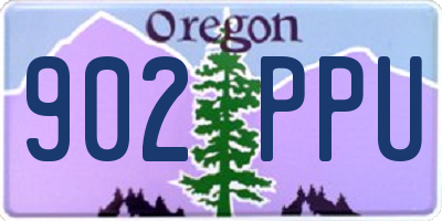 OR license plate 902PPU