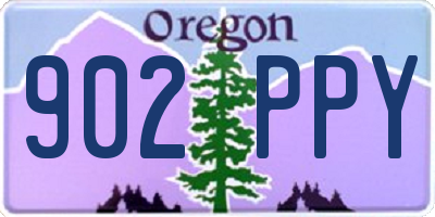 OR license plate 902PPY