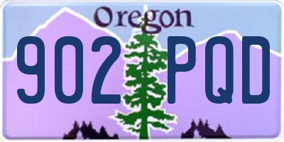 OR license plate 902PQD