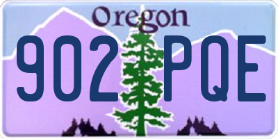 OR license plate 902PQE
