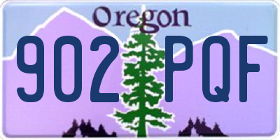 OR license plate 902PQF