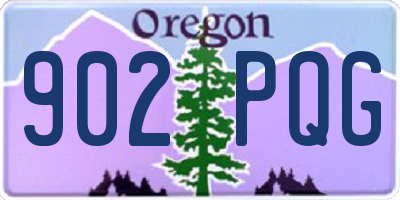 OR license plate 902PQG