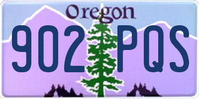 OR license plate 902PQS