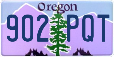 OR license plate 902PQT