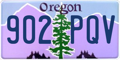 OR license plate 902PQV
